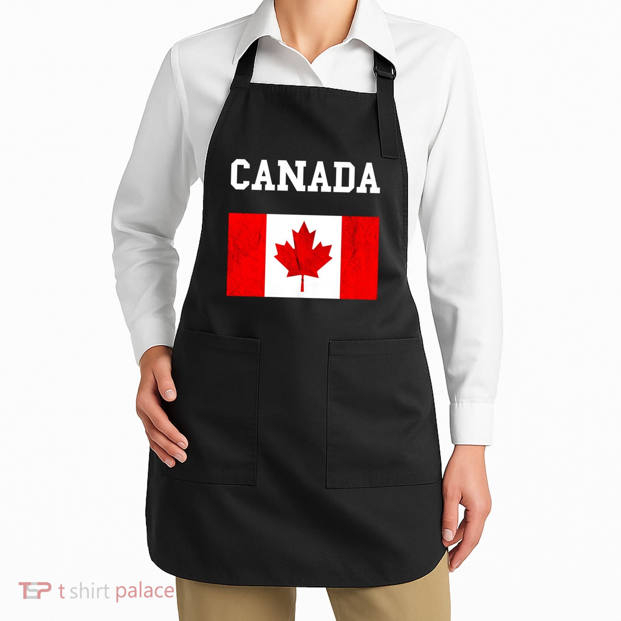 Canadian Flag Maple Leaf Canadian Flag Apron