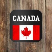 Canadian Flag Maple Leaf Canadian Flag Coaster thumb 0