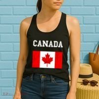 Canadian Flag Maple Leaf Canadian Flag Women's Tank Top thumb 2