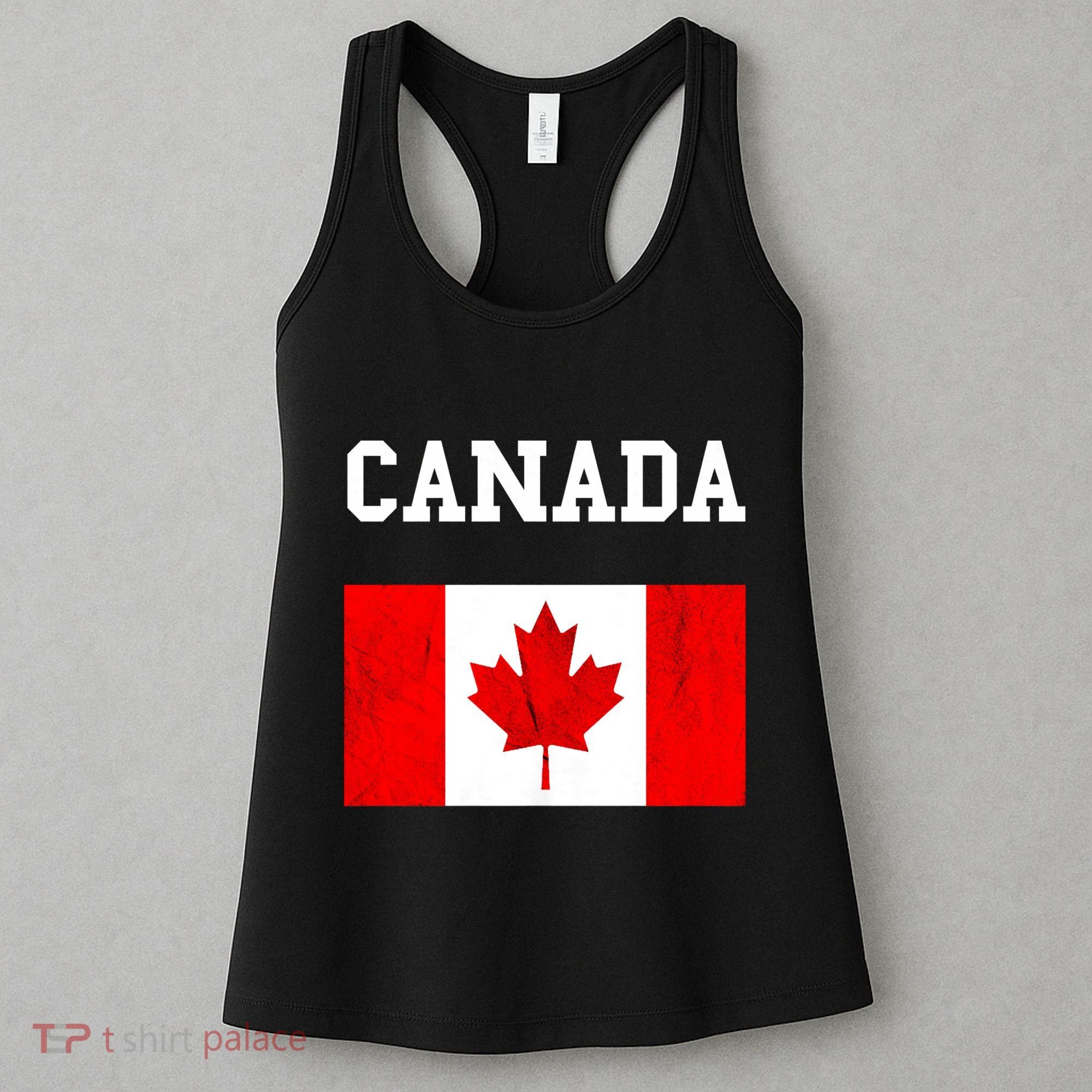 Canadian Flag Maple Leaf Canadian Flag Women's Tank Top