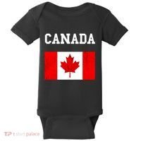 Canadian Flag Maple Leaf Canadian Flag Baby Bodysuit thumb 0