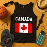 Canadian Flag Maple Leaf Canadian Flag Tank Top thumb 4