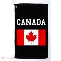 Canadian Flag Maple Leaf Canadian Flag Golf Towel thumb 0
