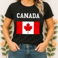Canadian Flag Maple Leaf Canadian Flag Women's T-Shirt thumb 2