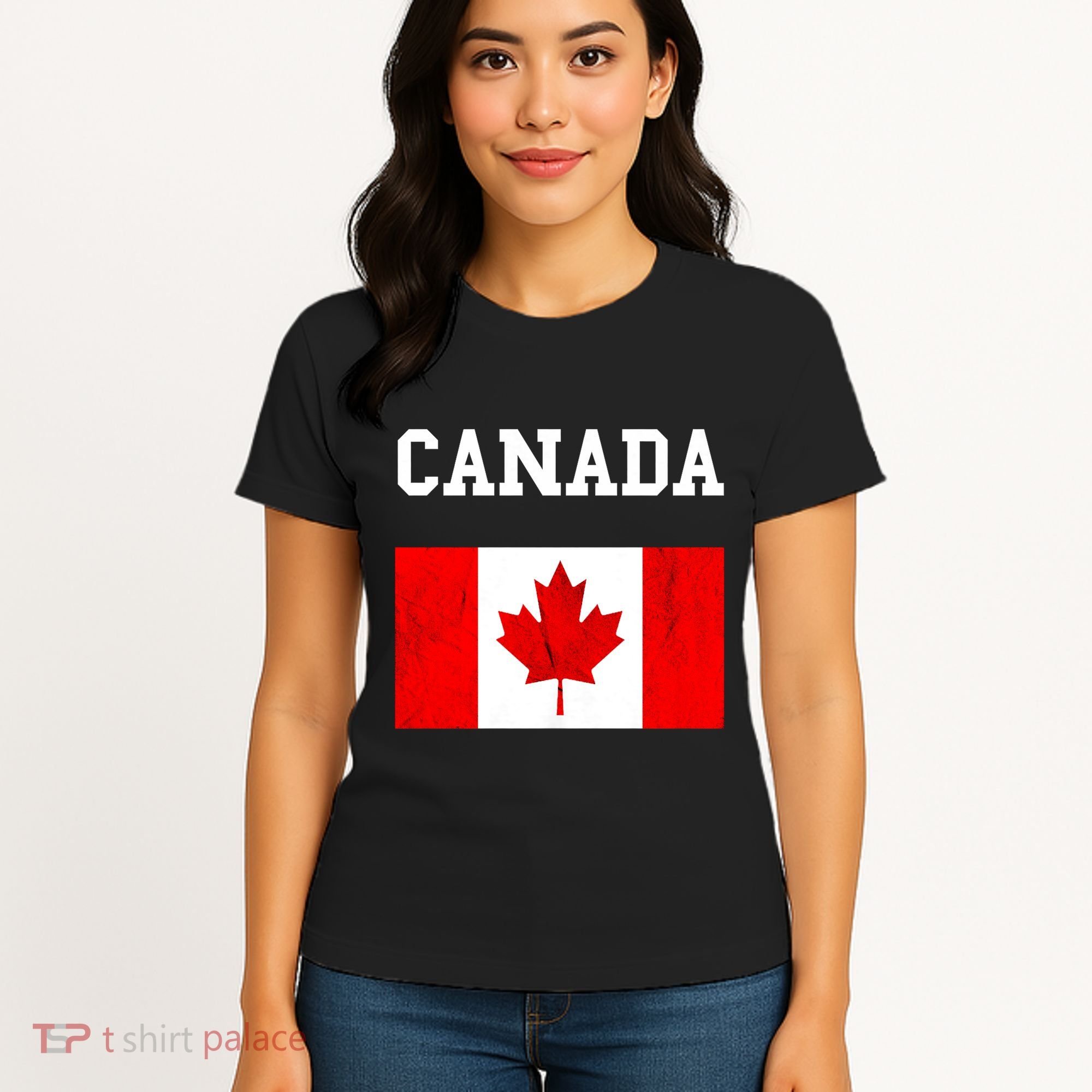 Canadian Flag Maple Leaf Canadian Flag Women's T-Shirt