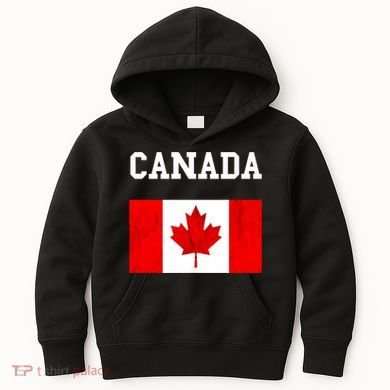 Canadian Flag Maple Leaf Canadian Flag Kids Hoodie
