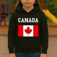 Canadian Flag Maple Leaf Canadian Flag Kids Hoodie thumb 3
