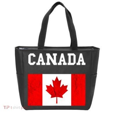 Canadian Flag Maple Leaf Canadian Flag Tote Bag