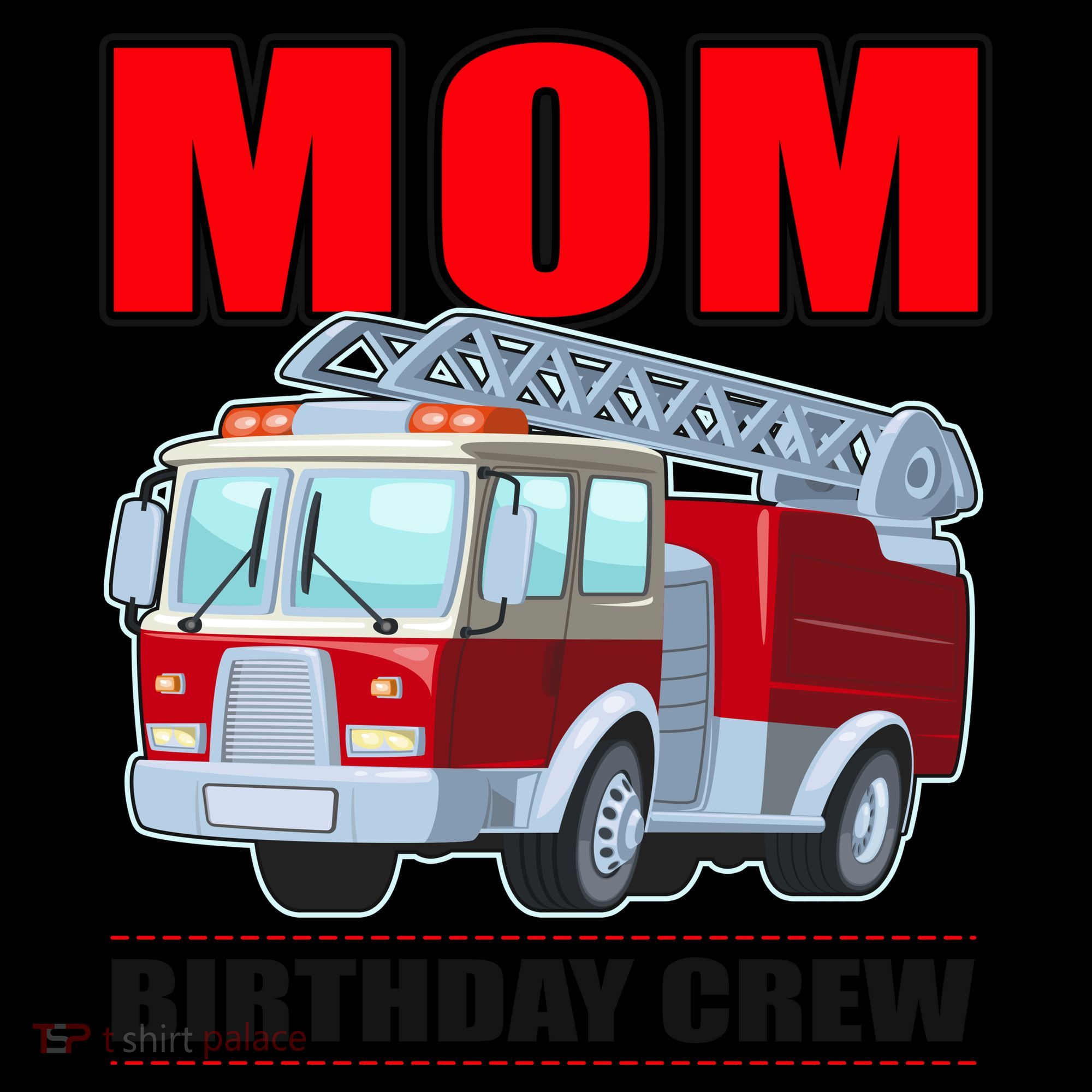 Cute Funny Mom Birthday Crew Firetruck Coffee Mug