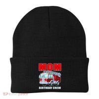 Cute Funny Mom Birthday Crew Firetruck Beanie thumb 0