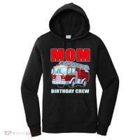 Cute Funny Mom Birthday Crew Firetruck Women's Hoodie thumb 0