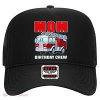 Cute Funny Mom Birthday Crew Firetruck Hat thumb 0