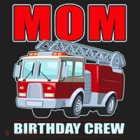 Cute Funny Mom Birthday Crew Firetruck Hat thumb 2