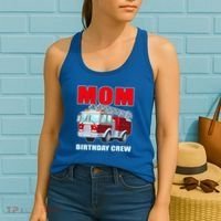 Cute Funny Mom Birthday Crew Firetruck Women's Tank Top thumb 2