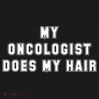 Cancer Fighter My Oncologist Does My Hair Survivors Great Gift USA-Made Doggie Bandana thumb 2