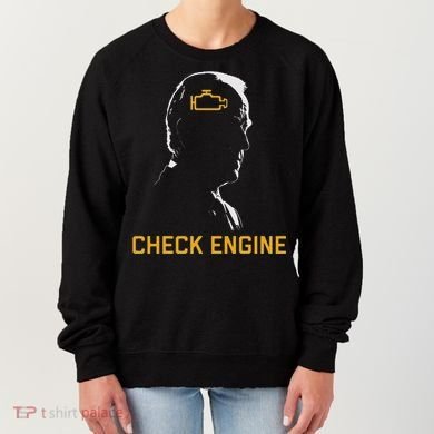 Cute Funny Meme Biden Check Engine Light Anti Biden Women's Sweatshirt