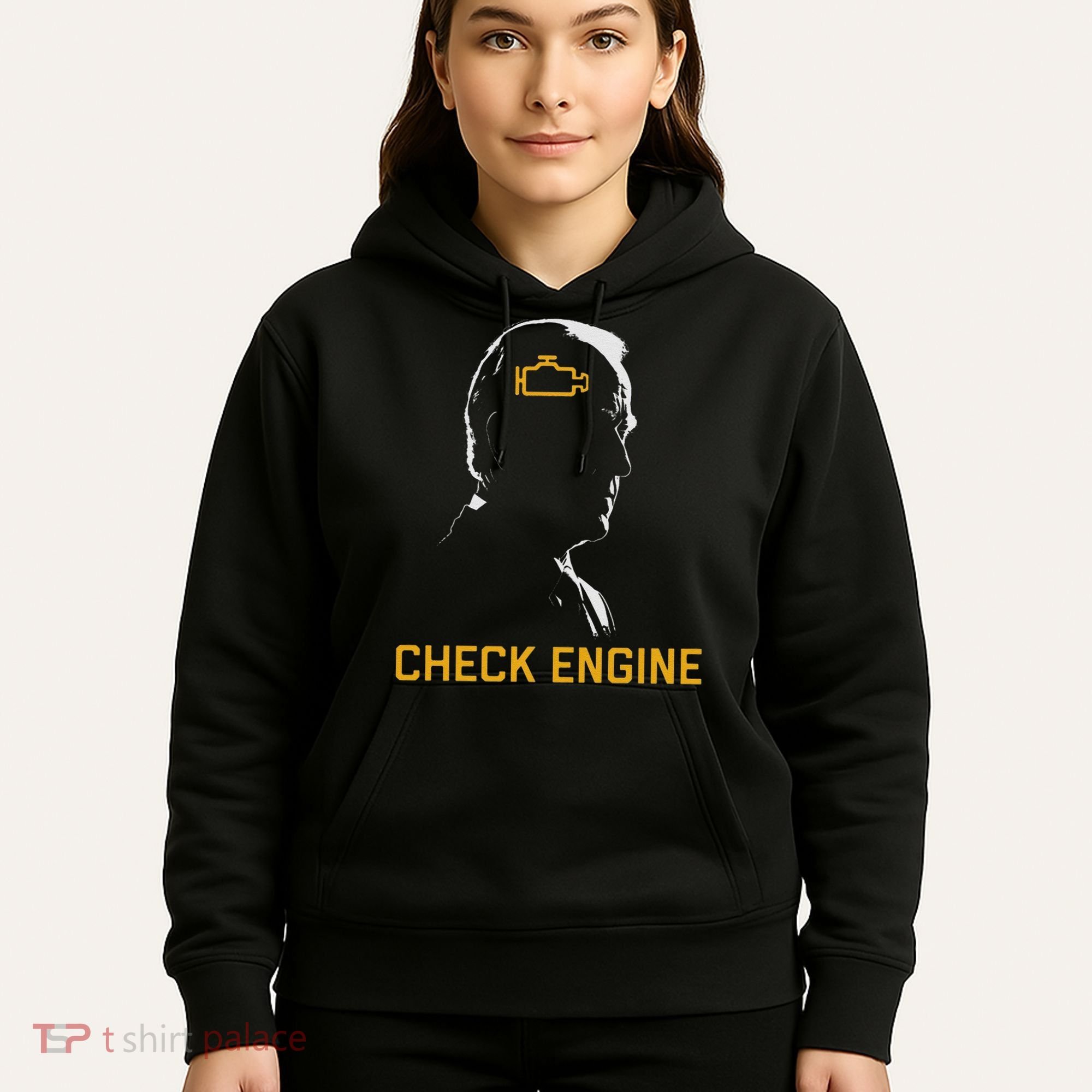 Cute Funny Meme Biden Check Engine Light Anti Biden Hoodie