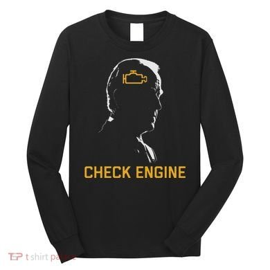 Cute Funny Meme Biden Check Engine Light Anti Biden Long Sleeve Shirt