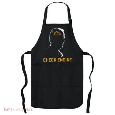 Cute Funny Meme Biden Check Engine Light Anti Biden Apron