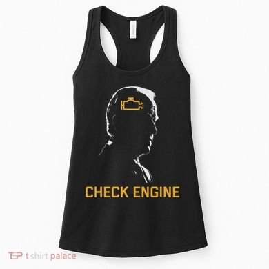 Cute Funny Meme Biden Check Engine Light Anti Biden Women's Tank Top