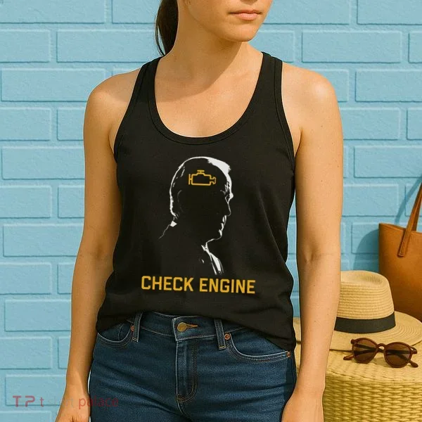 Cute Funny Meme Biden Check Engine Light Anti Biden Women's Tank Top