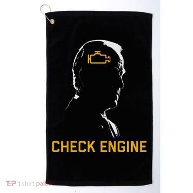 Cute Funny Meme Biden Check Engine Light Anti Biden Golf Towel