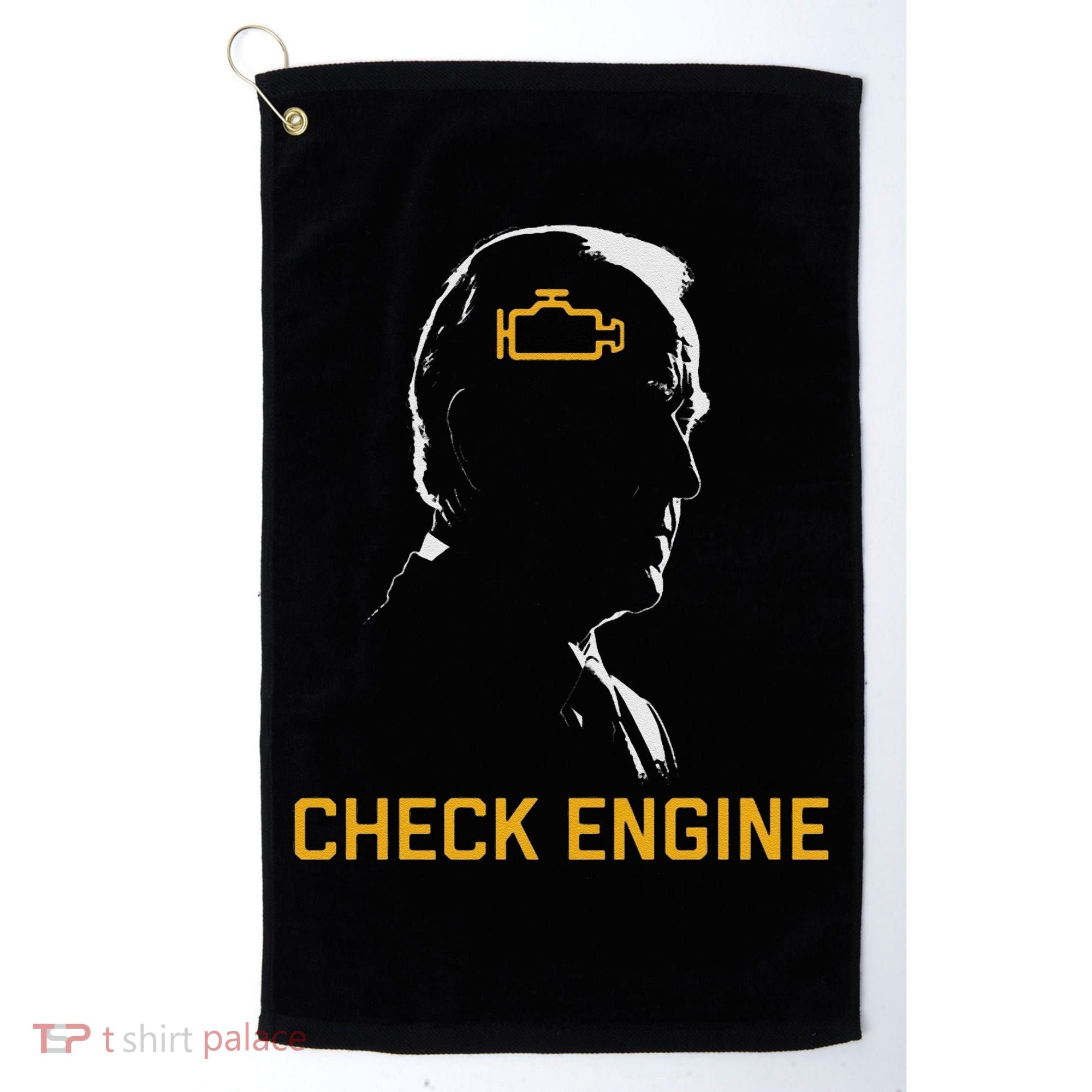 Cute Funny Meme Biden Check Engine Light Anti Biden Golf Towel