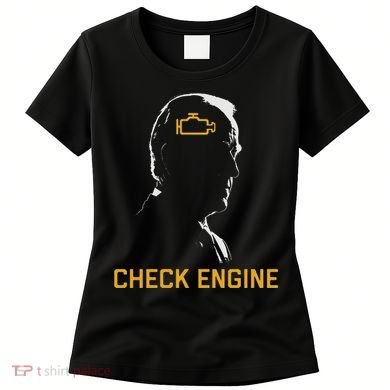 Cute Funny Meme Biden Check Engine Light Anti Biden Women's T-Shirt