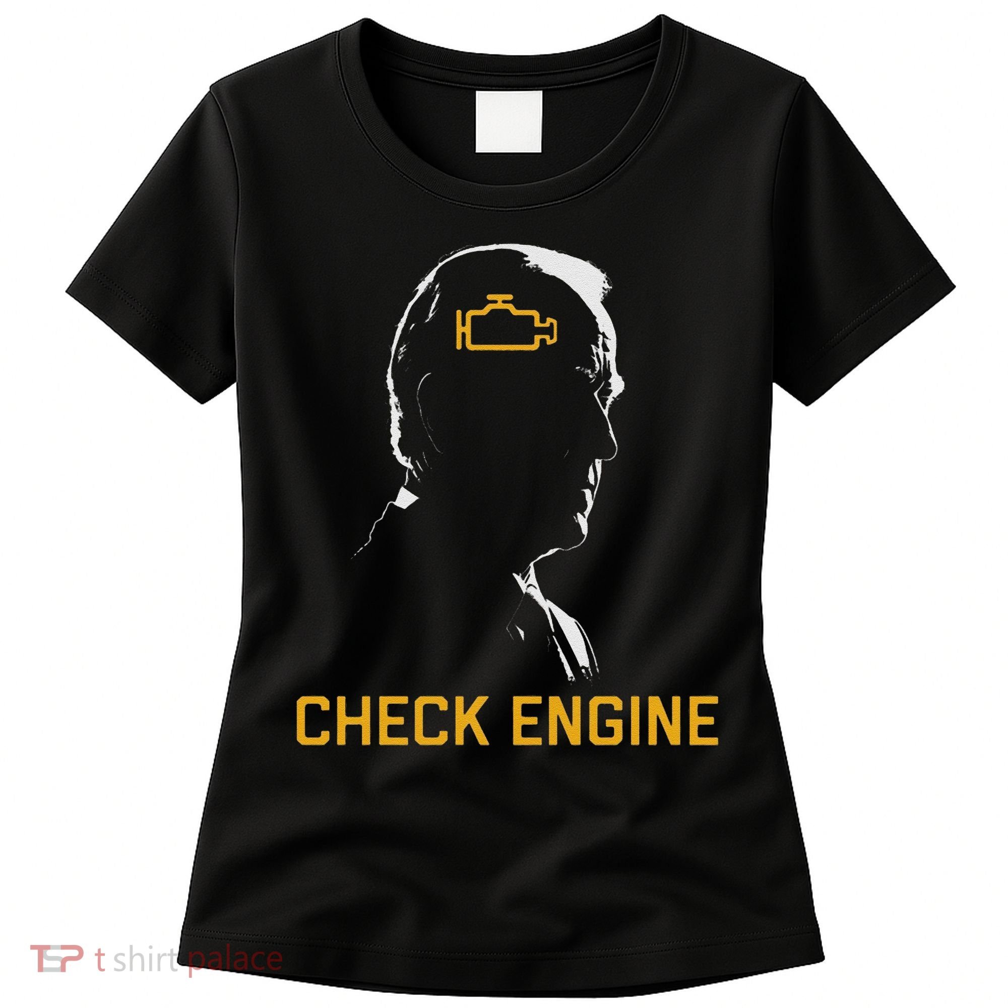 Cute Funny Meme Biden Check Engine Light Anti Biden Women's T-Shirt