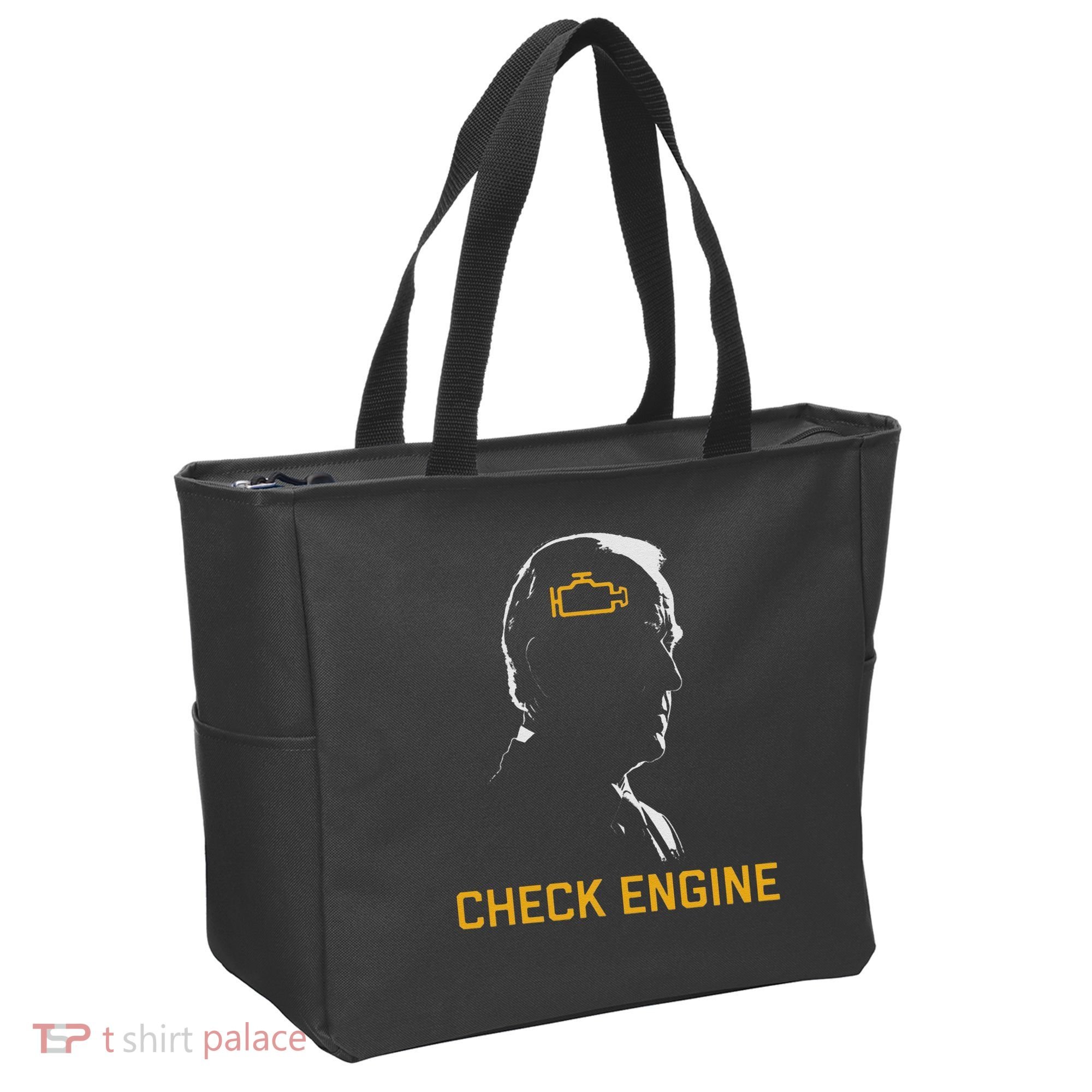 Cute Funny Meme Biden Check Engine Light Anti Biden Tote Bag
