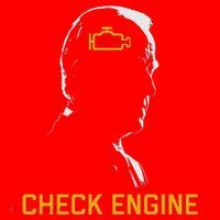 Cute Funny Meme Biden Check Engine Light Anti Biden Santa Hat thumb 1