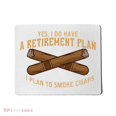 Cigar For Men Cigar Smoker Grandpa Dad Fathers Day Mousepad