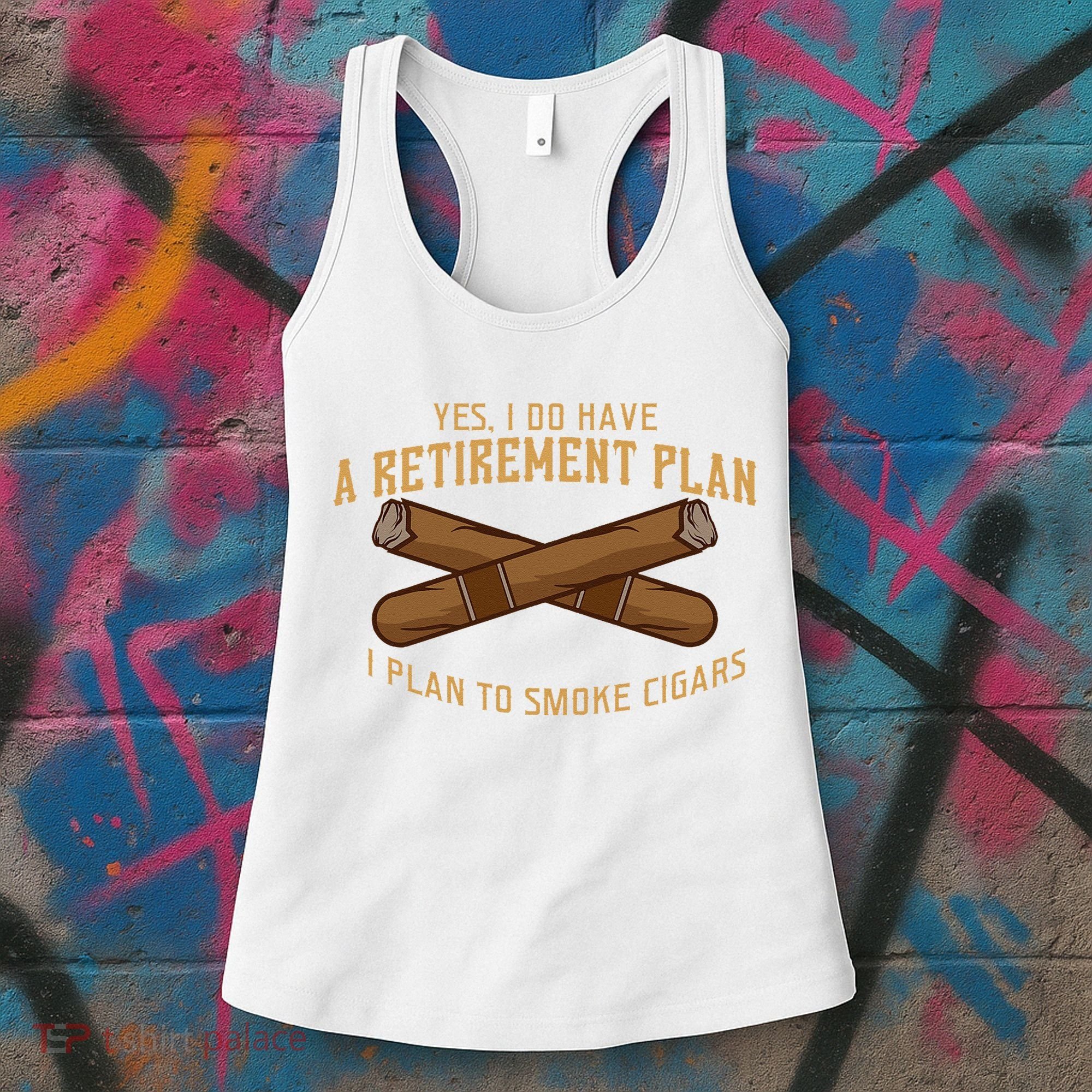 Cigar For Men Cigar Smoker Grandpa Dad Fathers Day Women's Tank Top