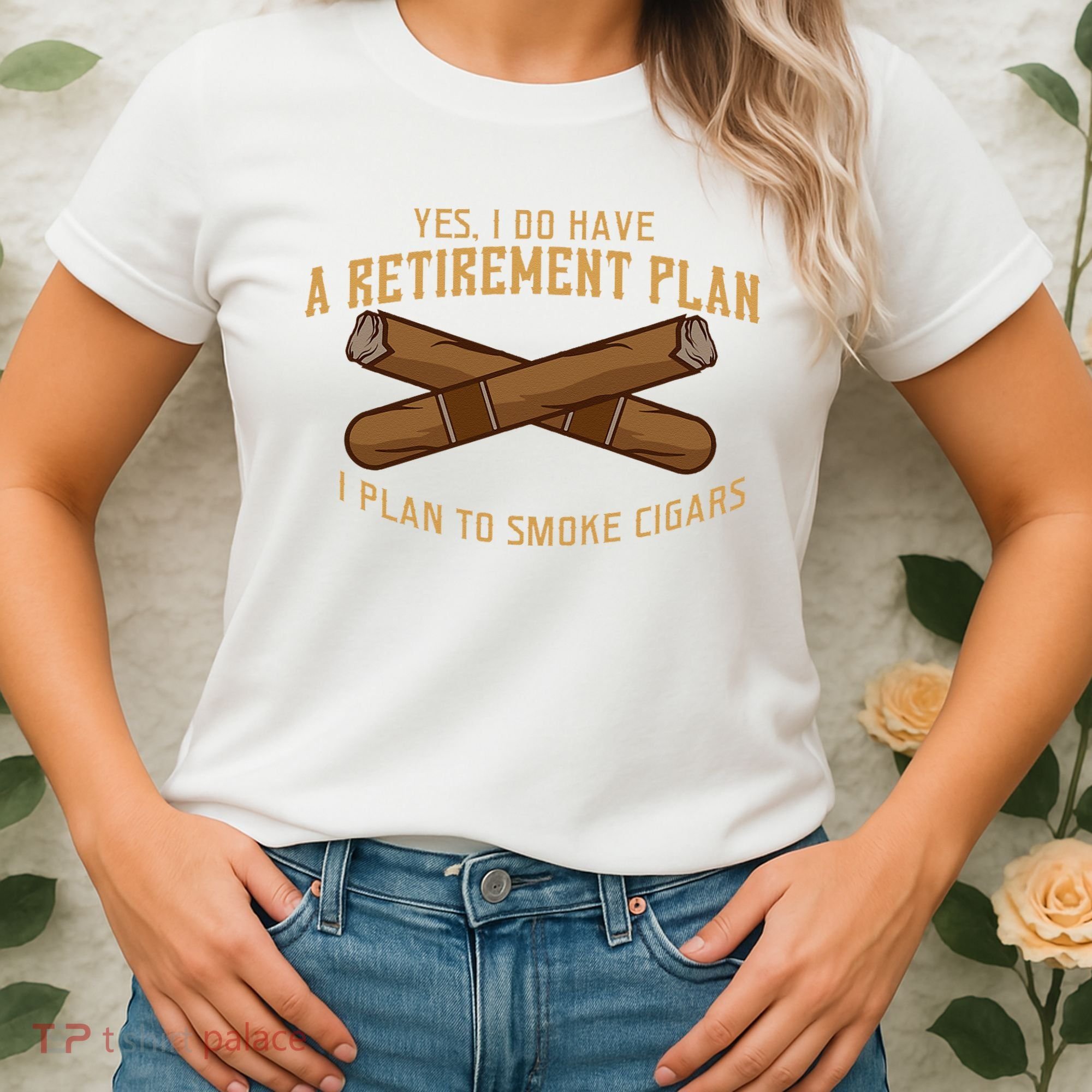 Cigar For Men Cigar Smoker Grandpa Dad Fathers Day Women's T-Shirt