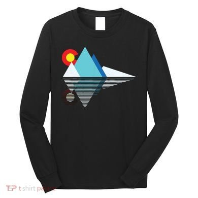 Colorado Flag Mountain Long Sleeve Shirt
