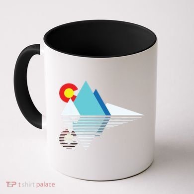 Colorado Flag Mountain Coffee Mug