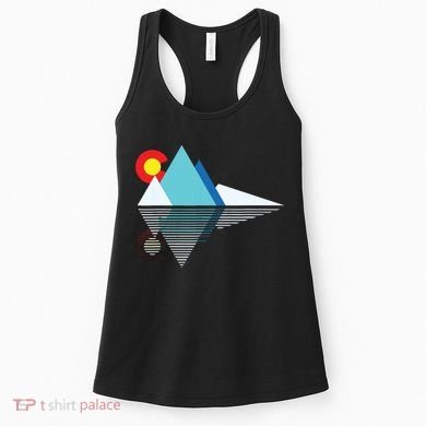 Colorado Flag Mountain Women's Tank Top