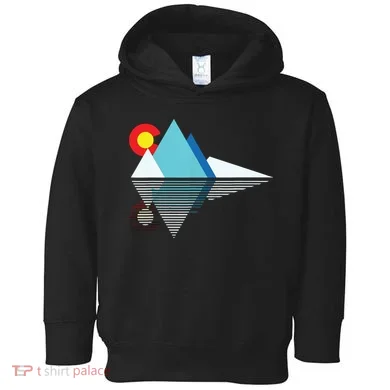 Colorado Flag Mountain Toddler Hoodie