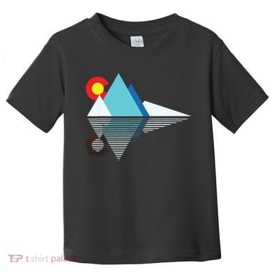 Colorado Flag Mountain Toddler T-Shirt