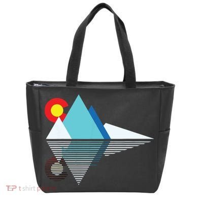 Colorado Flag Mountain Tote Bag