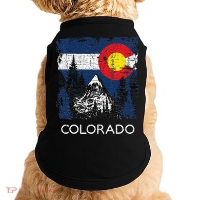 Colorado Flag Mountain Doggie Tank