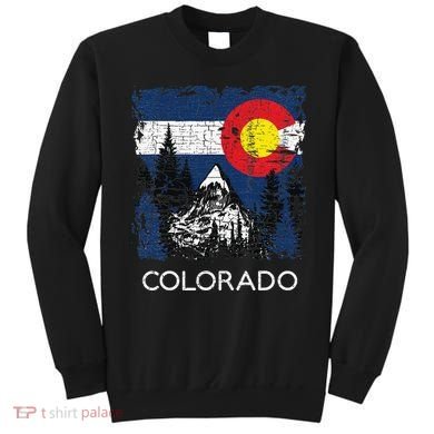 Colorado Flag Mountain Sweatshirt