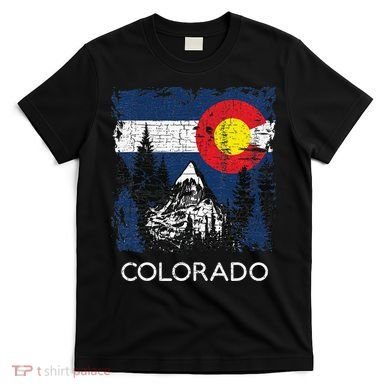 Colorado Flag Mountain T-Shirt