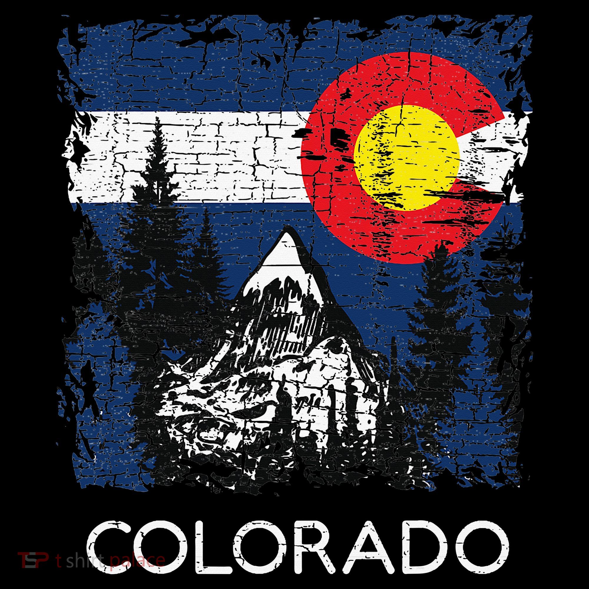 Colorado Flag Mountain T-Shirt
