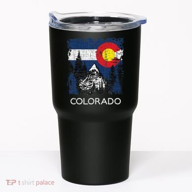 Colorado Flag Mountain Tumbler