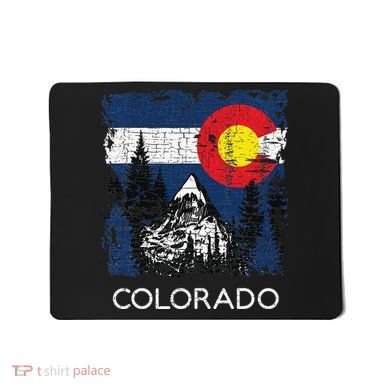 Colorado Flag Mountain Mousepad