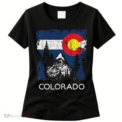 Colorado Flag Mountain Women's T-Shirt