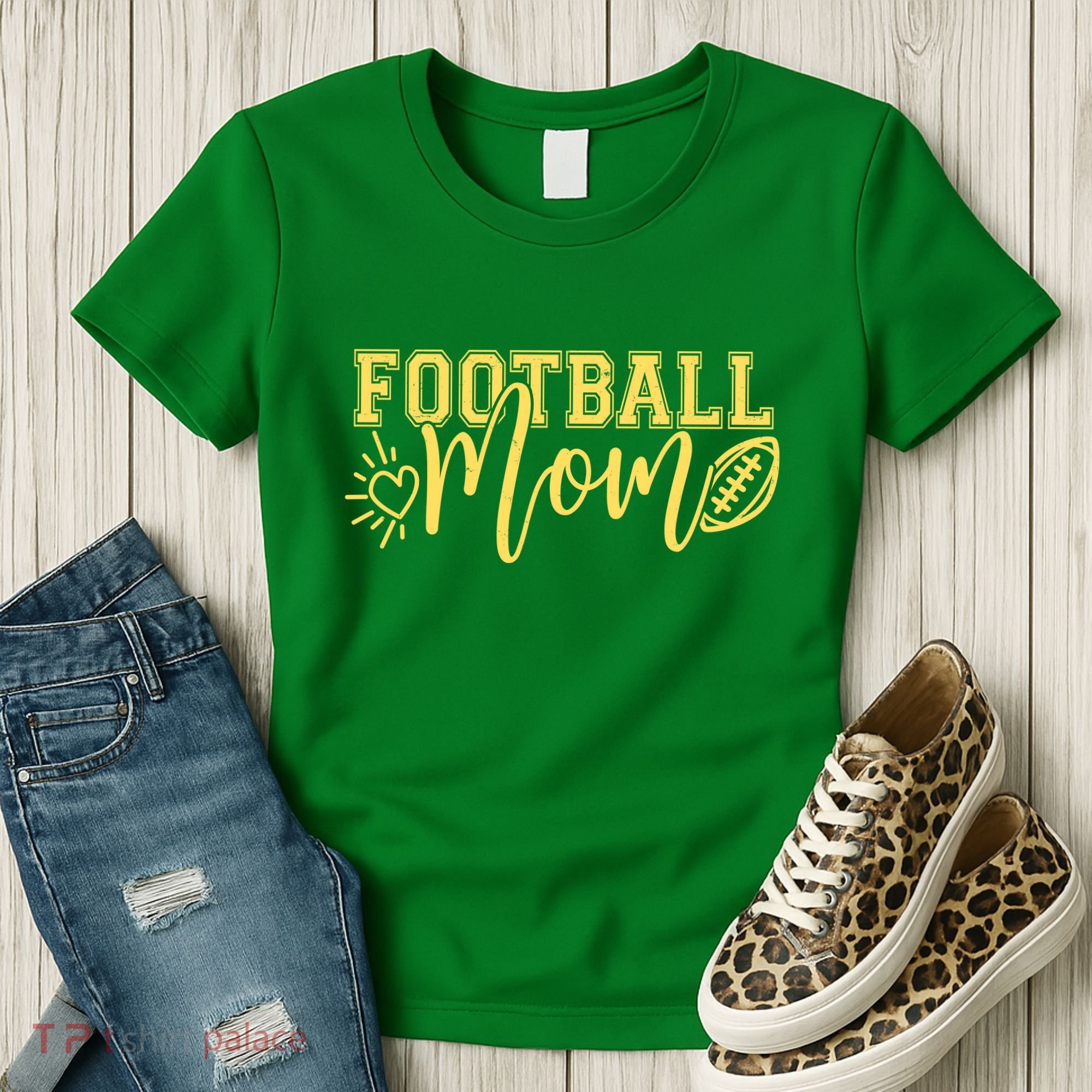 Cute Football Mom Women's T-Shirt