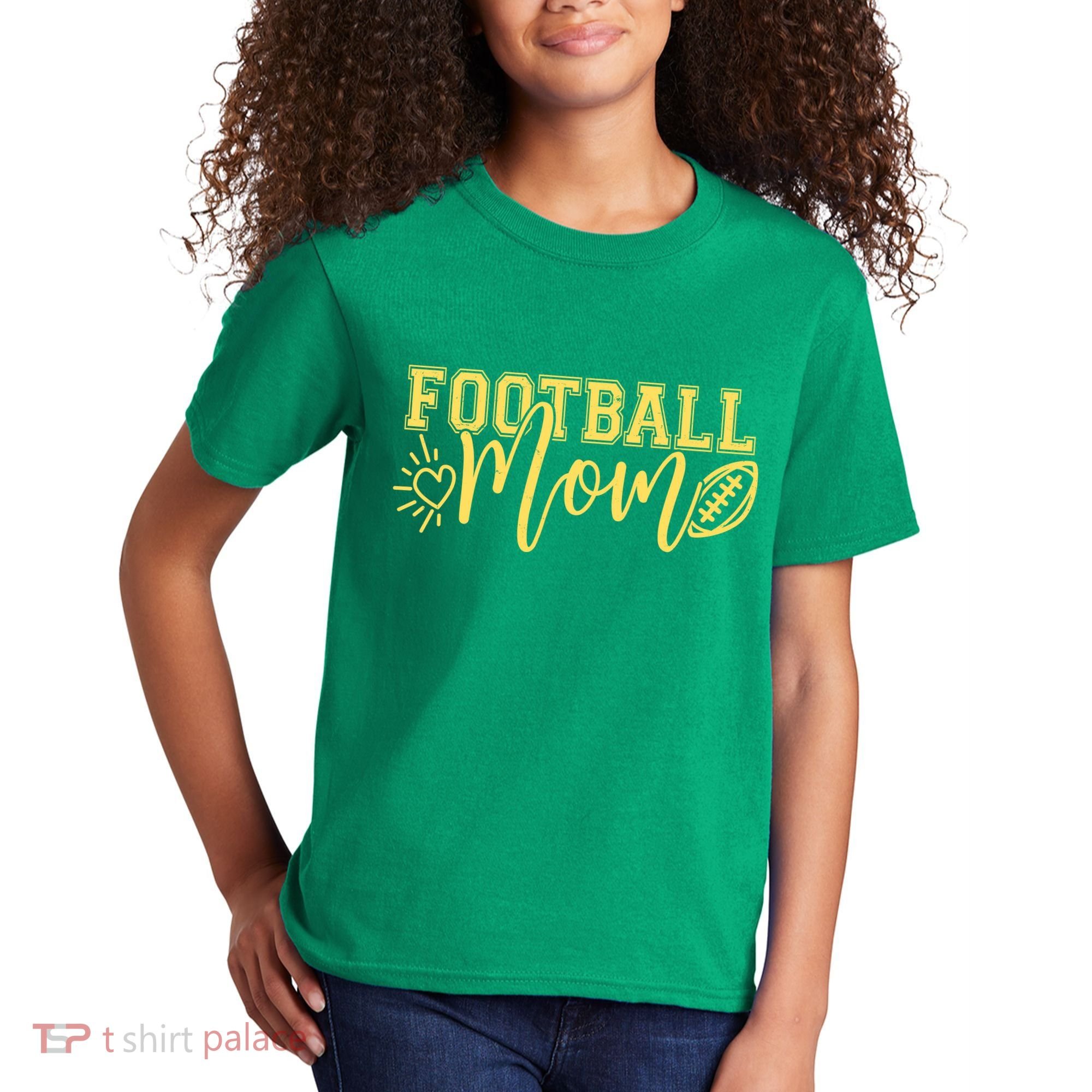 Cute Football Mom Kids T-Shirt