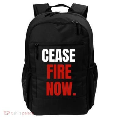 Cease Fire Now. Backpack